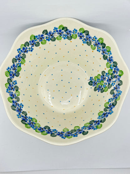 Pottery Misfit Bowl ~ Wavy Edge ~ Medium ~ 10 inch ~ 2339 - T3!