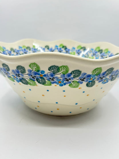 Pottery Misfit Bowl ~ Wavy Edge ~ Medium ~ 10 inch ~ 2339 - T3!