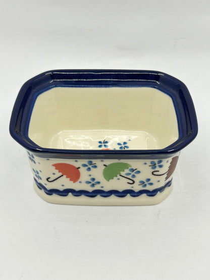 Pottery Misfit Container Missing Lid ~ 3.25H x 3.5W x 4.5L ~ U0109 ~ U4
