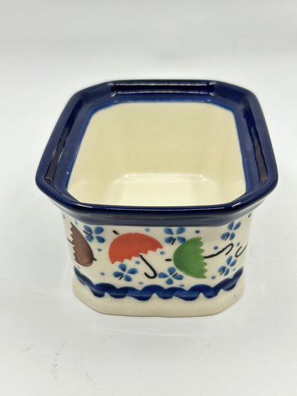 Pottery Misfit Container Missing Lid ~ 3.25H x 3.5W x 4.5L ~ U0109 ~ U4