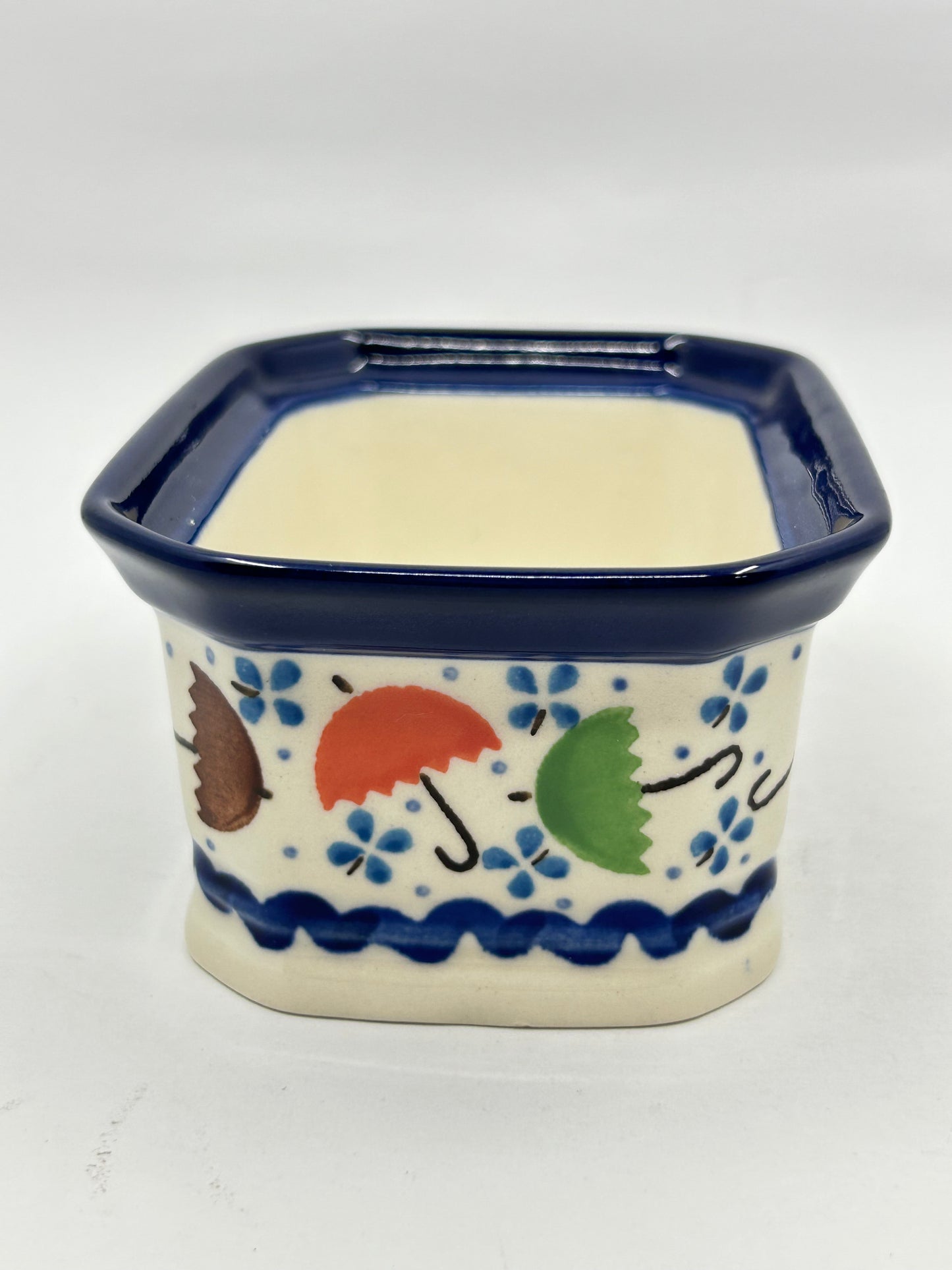 Pottery Misfit Container Missing Lid ~ 3.25H x 3.5W x 4.5L ~ U0109 ~ U4