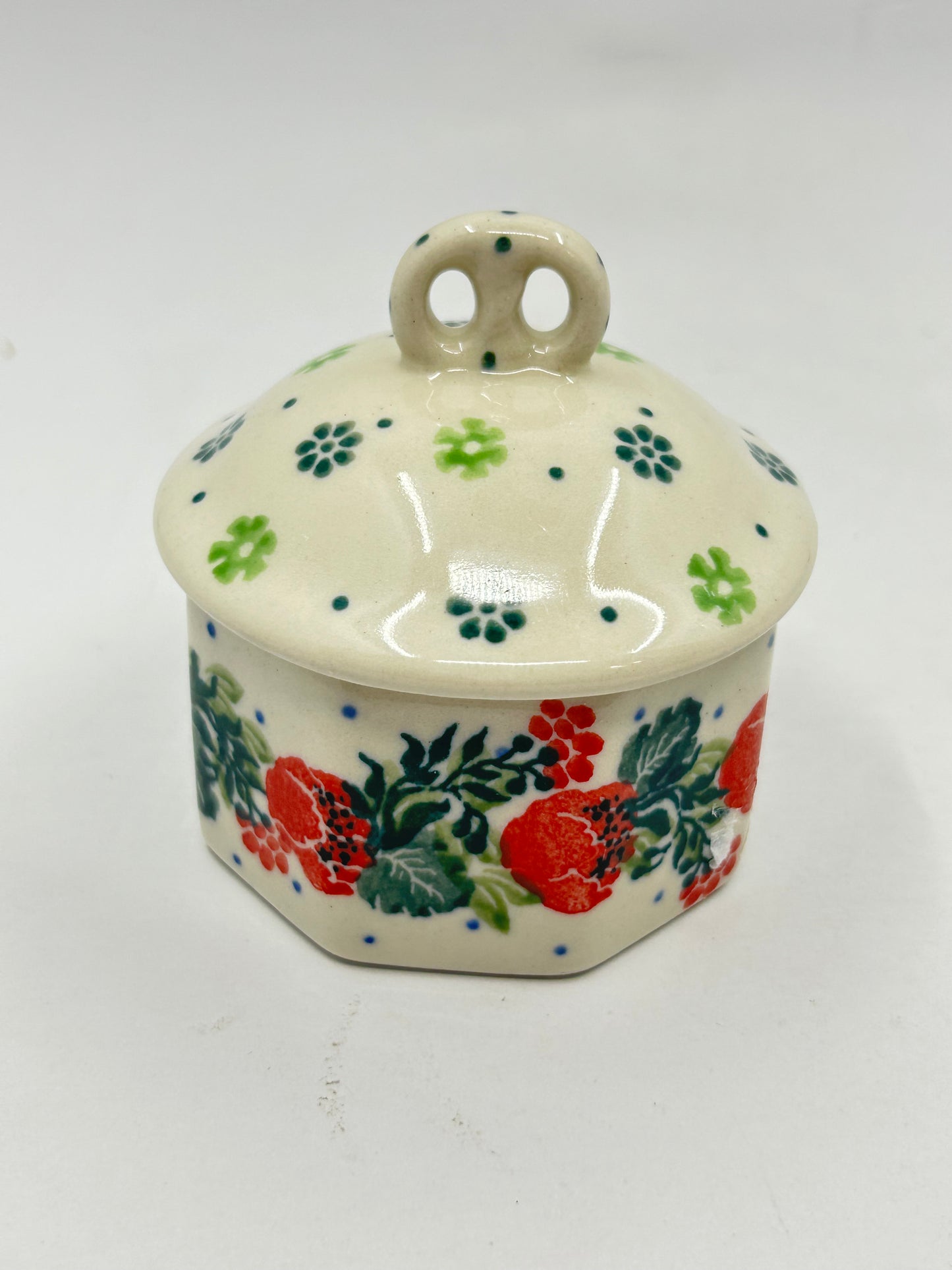 Pottery Misfit Mini Pretzel Box Mismatched Lid ~ Small - 1535 - T3!
