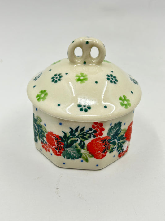 Pottery Misfit Mini Pretzel Box Mismatched Lid ~ Small - 1535 - T3!