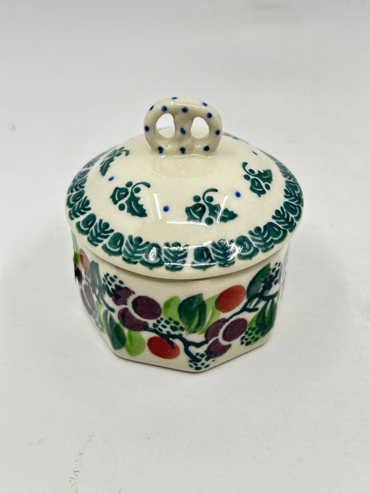Pottery Misfit Ring ~ Trinket Box Mismatched Lid ~ 1415 - T3!