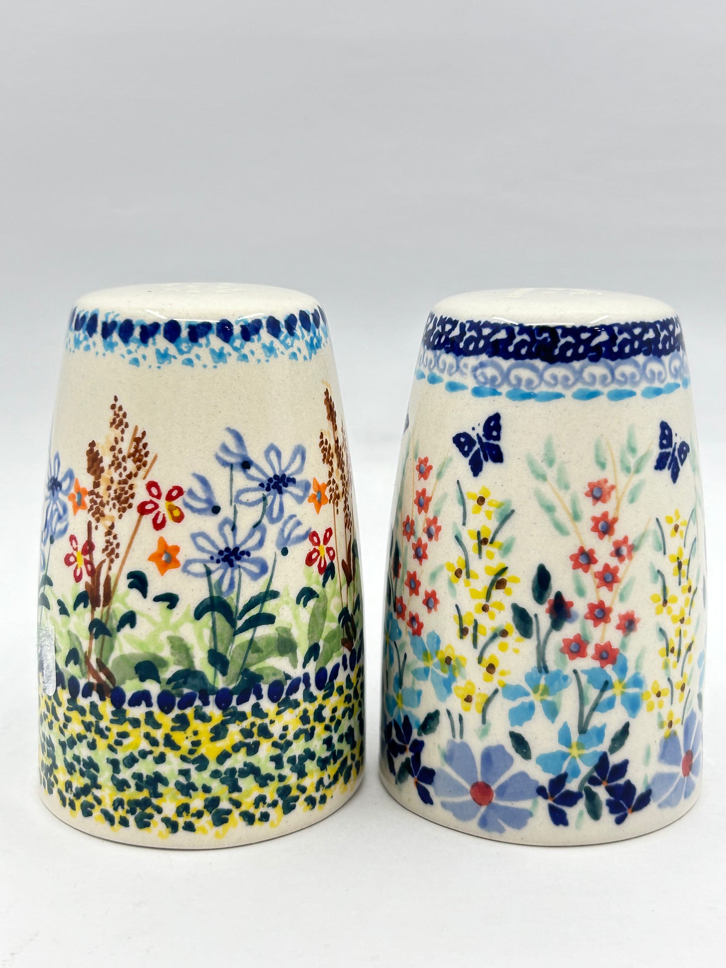 Pottery Misfit Salt & Pepper Set Mismatched