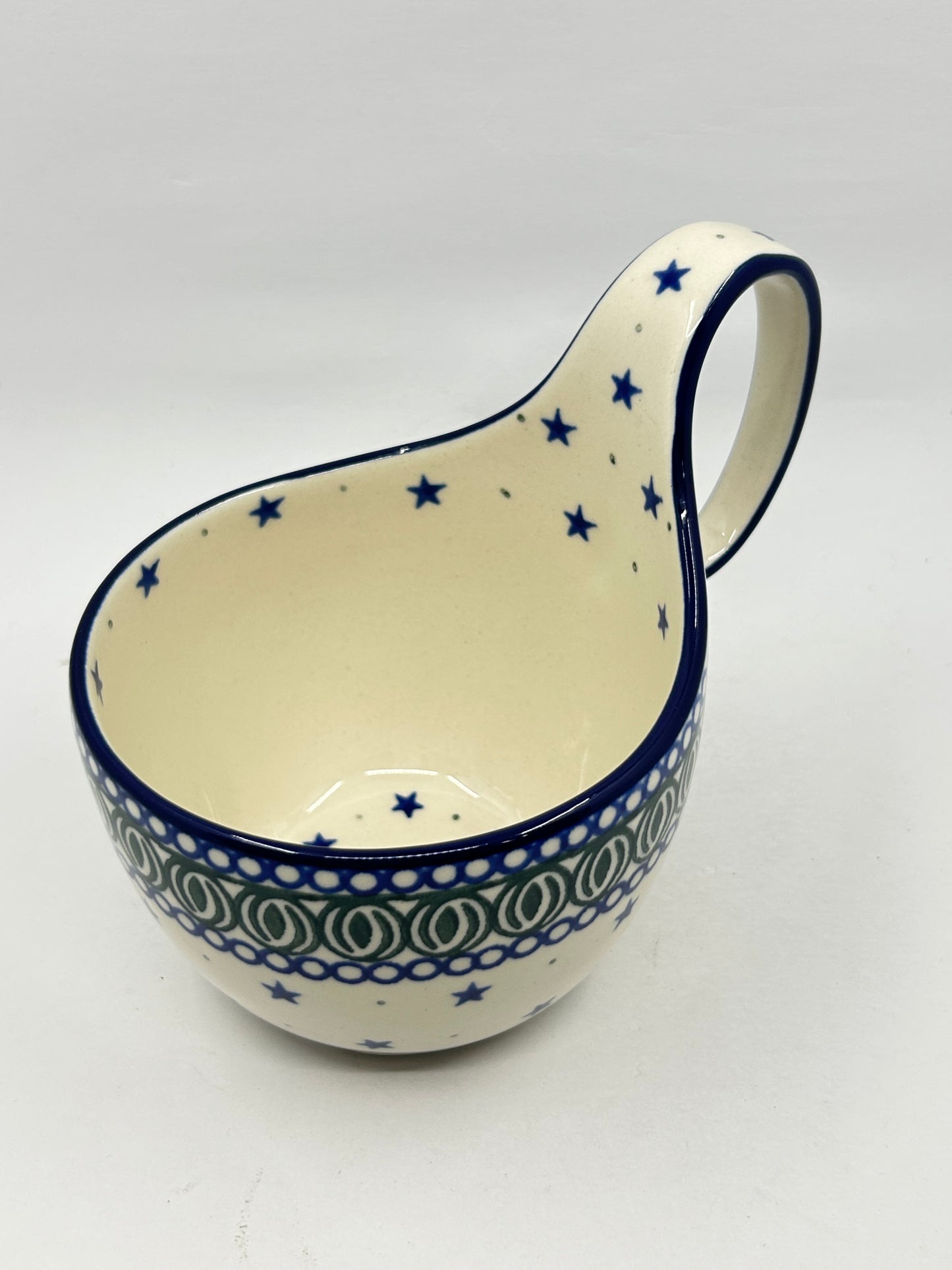 Pottery Misfit 845 ~ Bowl w/ Loop Handle ~ 16 oz ~ 0085X - T1*