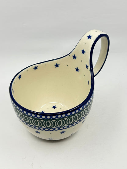 Pottery Misfit 845 ~ Bowl w/ Loop Handle ~ 16 oz ~ 0085X - T1*