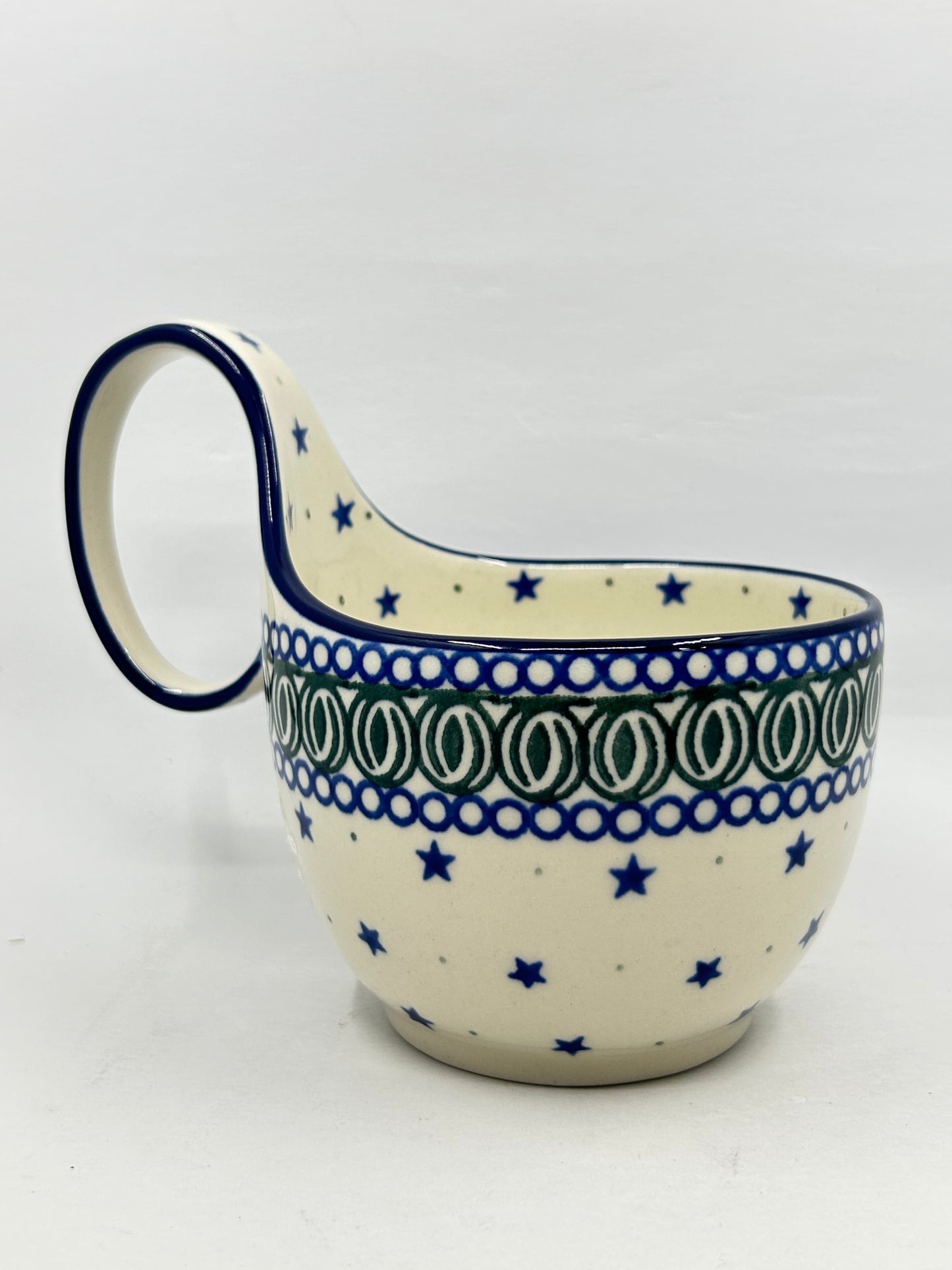 Pottery Misfit 845 ~ Bowl w/ Loop Handle ~ 16 oz ~ 0085X - T1*