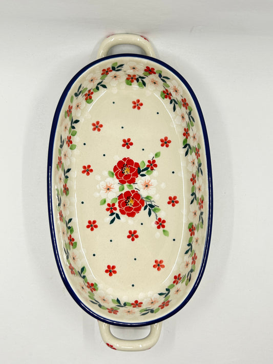 Small Oval Baker with Handles - 2352X - U4*
