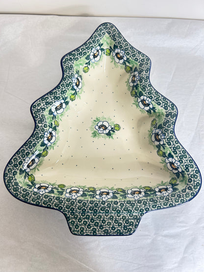A52 Tree Bowl  ~ 12" ~ Green Tree - T3*