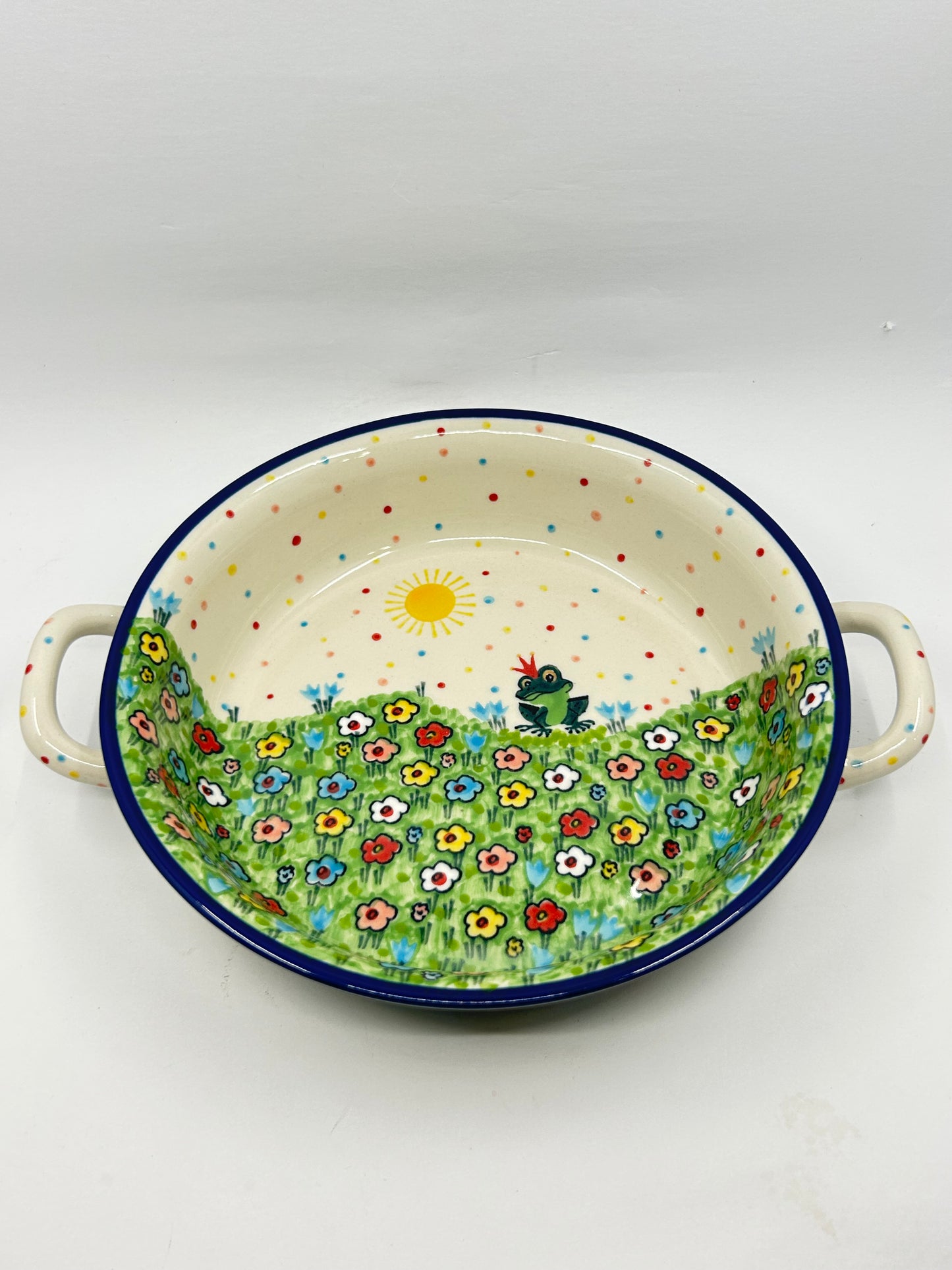 Baker ~ Round w/ Handles ~ 8 inch ~ U4877 ~ U6*