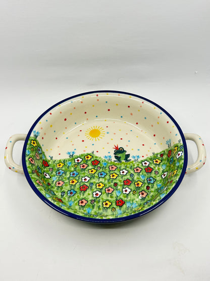 Baker ~ Round w/ Handles ~ 8 inch ~ U4877 ~ U6*