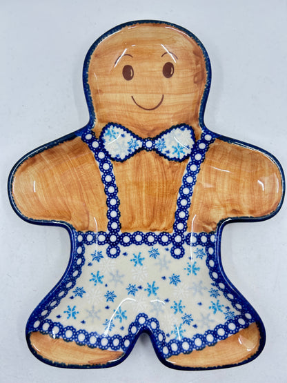 Gingerbread Platter - Snowflake Bow*