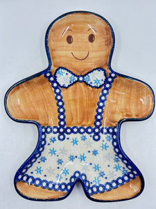 Gingerbread Platter - Snowflake Bow*