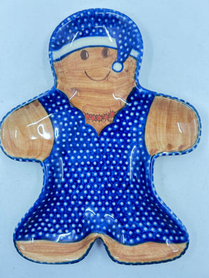 Gingerbread Platter - Polka Dot Hat*