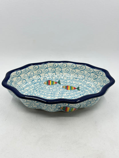 Bowl ~ Oval Fluted ~ 6 x 7.5 inch ~ 2540X ~ T4!