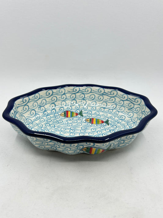 Bowl ~ Oval Fluted ~ 6 x 7.5 inch ~ 2540X ~ T4!
