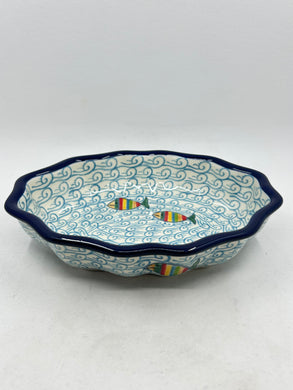 Bowl ~ Oval Fluted ~ 6 x 7.5 inch ~ 2540X ~ T4!