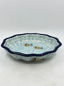 Bowl ~ Oval Fluted ~ 6 x 7.5 inch ~ 2540X ~ T4!