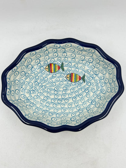 Bowl ~ Oval Fluted ~ 6 x 7.5 inch ~ 2540X ~ T4!