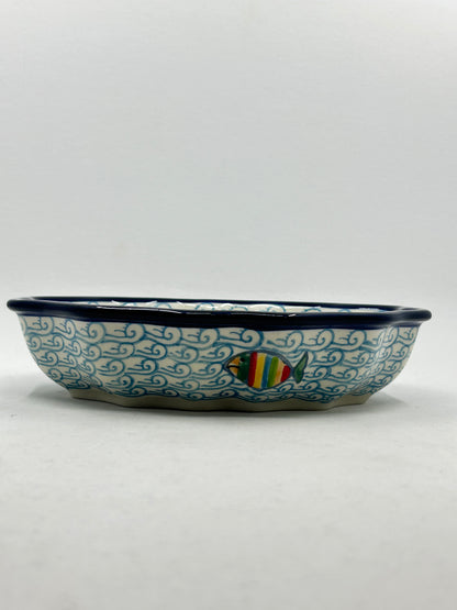 Bowl ~ Oval Fluted ~ 6 x 7.5 inch ~ 2540X ~ T4!