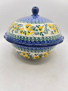 Baker ~ Wavy Edge Oval with Lid ~ 9.5 inch ~ 3299X ~ T4!