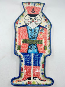 Nutcracker Platter -  Red Hat with Berries in Pocket*