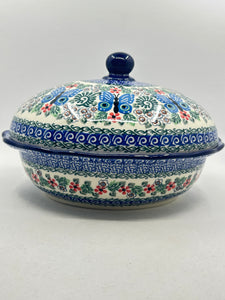 Baker ~ Wavy Edge Oval with Lid ~ 9.5 inch ~ U1955 ~ U3!