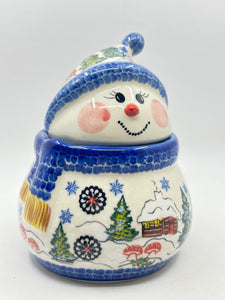 Kalich Snowman Candy Container - Winter Home - A*