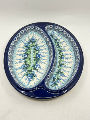 Dish ~ Divided ~ 8 x 9.75 inch ~ 3300X ~ T4!