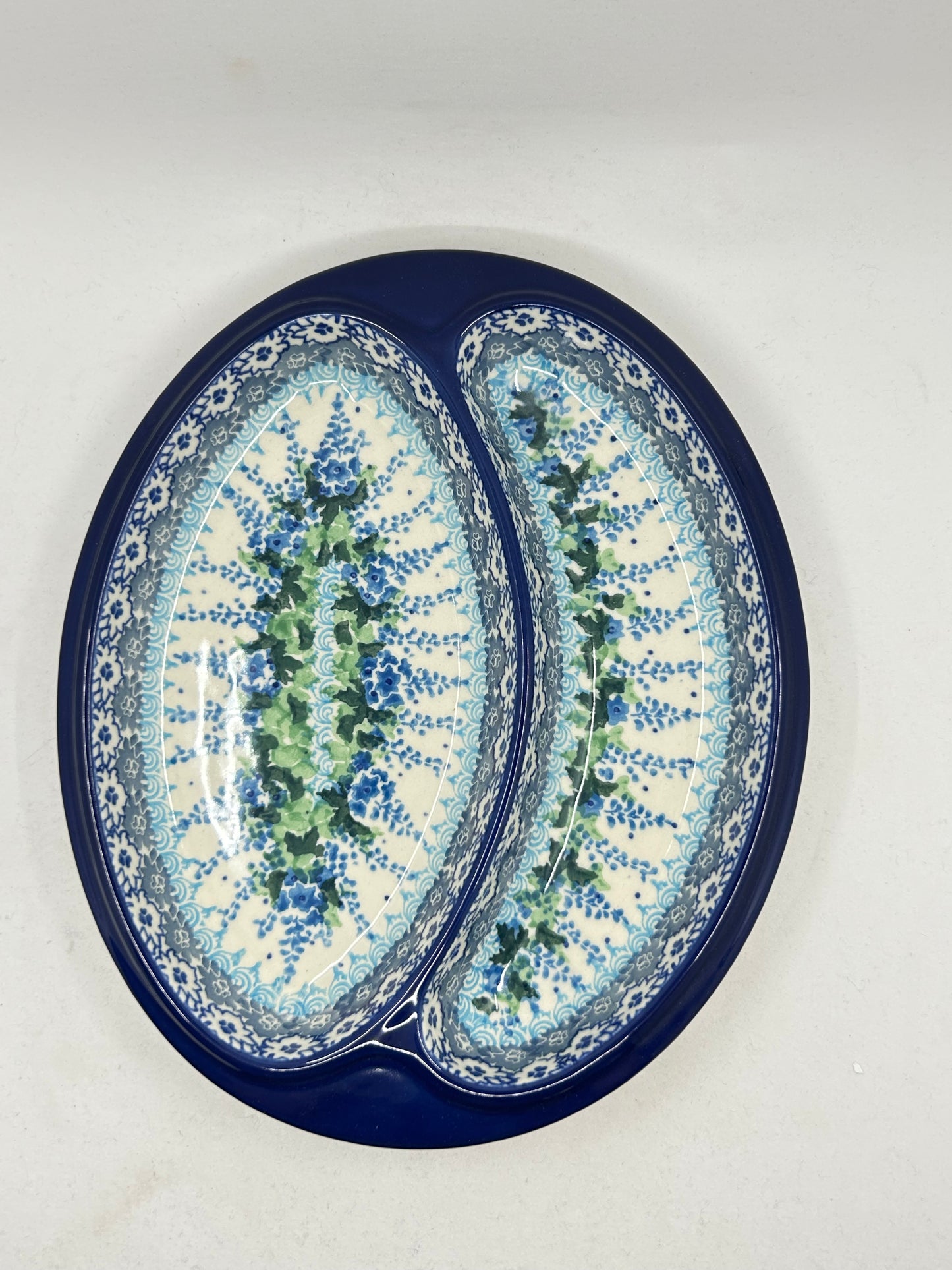 Dish ~ Divided ~ 8 x 9.75 inch ~ 3300X ~ T4!