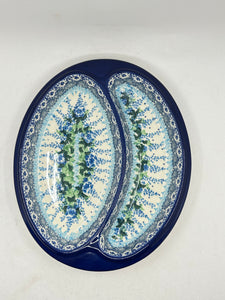 Dish ~ Divided ~ 8 x 9.75 inch ~ 3300X ~ T4!
