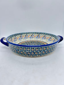 9.5" Round Baker with handle ~ JZ32