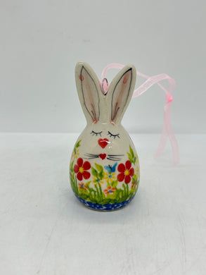 Egg Bunny Tree Ornament - Butterfly Garden