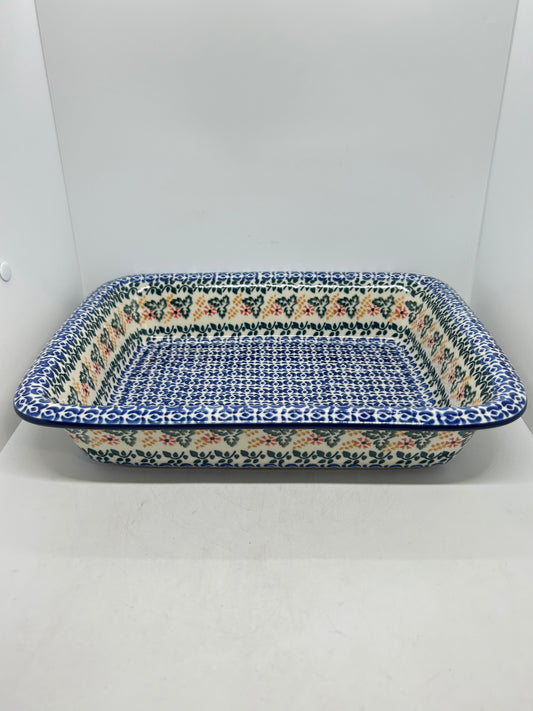854 ~ Baker ~ Rectangular w/Rim ~ Lasagna ~ 11.25" x 13.75" ~ 0641X ~ T4!