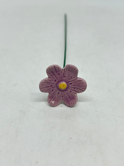 Ceramic Violet Flower