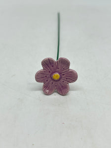 Ceramic Violet Flower