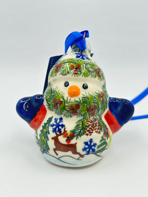 Snowman with Mittens Ornament - Deer - UXX2*