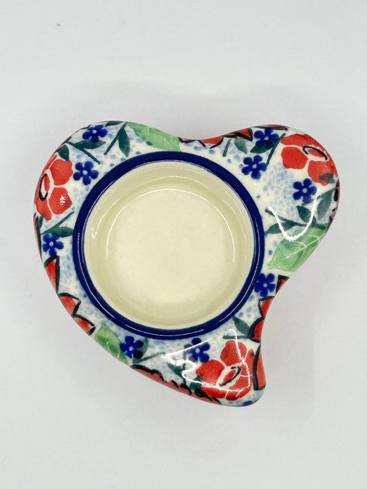 Heart Shaped Tea Light Holder- 3.25" W ~ U5137 - U4!