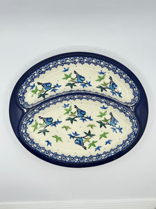 Dish ~ Divided ~ 8 x 9.75 inch ~ 3235X ~ T4!