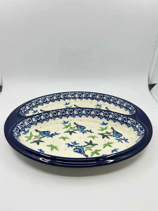 Dish ~ Divided ~ 8 x 9.75 inch ~ 3235X ~ T4!