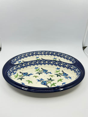 Dish ~ Divided ~ 8 x 9.75 inch ~ 3235X ~ T4!