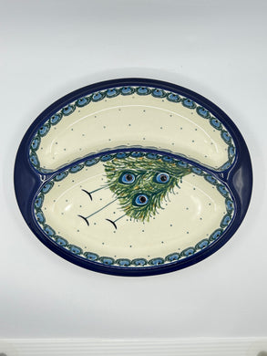 Dish ~ Divided ~ 8 x 9.75 inch ~ 2127X ~ T3!