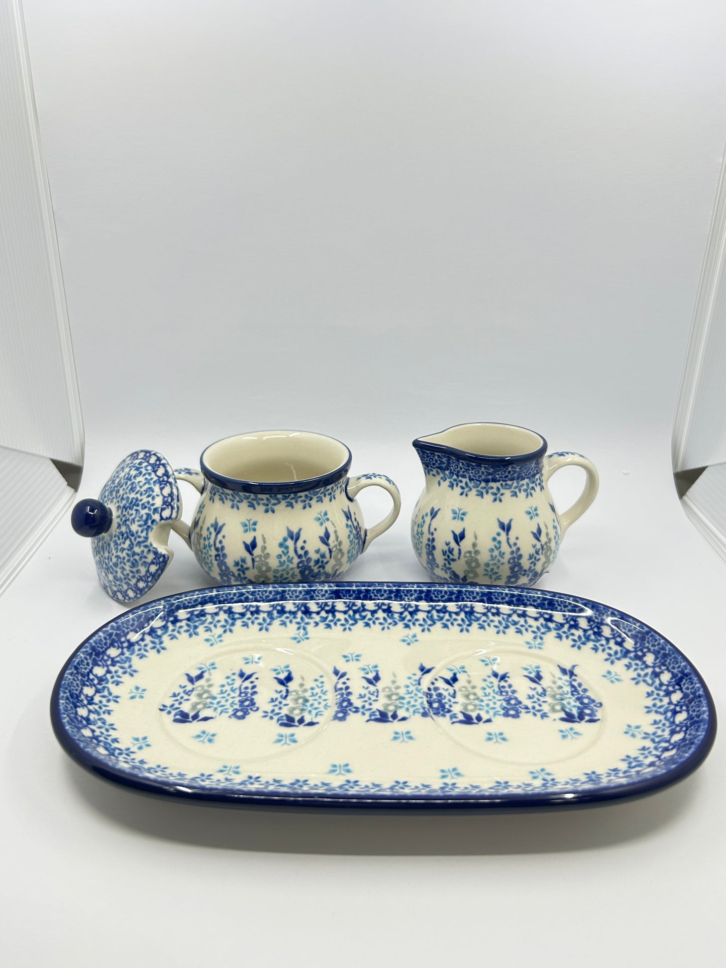 Cream (6 oz) & Sugar (7oz) w/Plate ~ 3278X - T3!