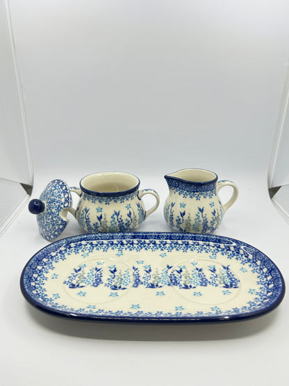 Cream (6 oz) & Sugar (7oz) w/Plate ~ 3278X - T3!