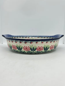 417 ~ Baker ~ Round w/ Handles ~ 10" - 1550X - T3!