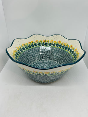Bowl ~ Wavy Edge ~ Large ~ 12 inch ~ 2777Q ~ T3!