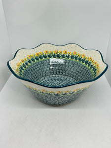 Bowl ~ Wavy Edge ~ Large ~ 12 inch ~ 2777Q ~ T3!