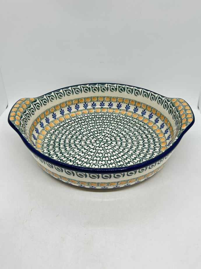 417 ~ Baker ~ Round w/ Handles ~ 10