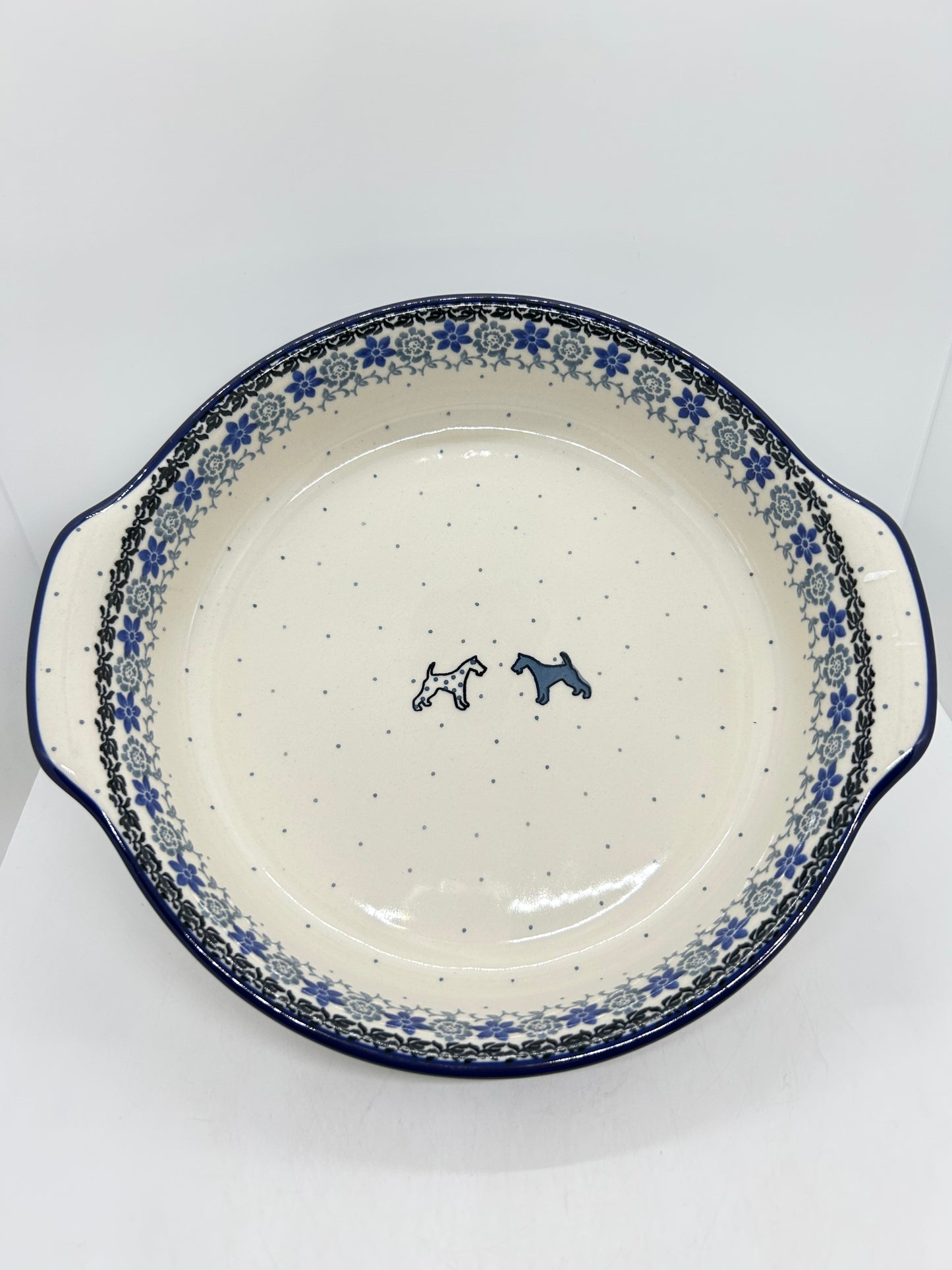 417 ~ Baker ~ Round w/ Handles ~ 10" - 2593X - T3!